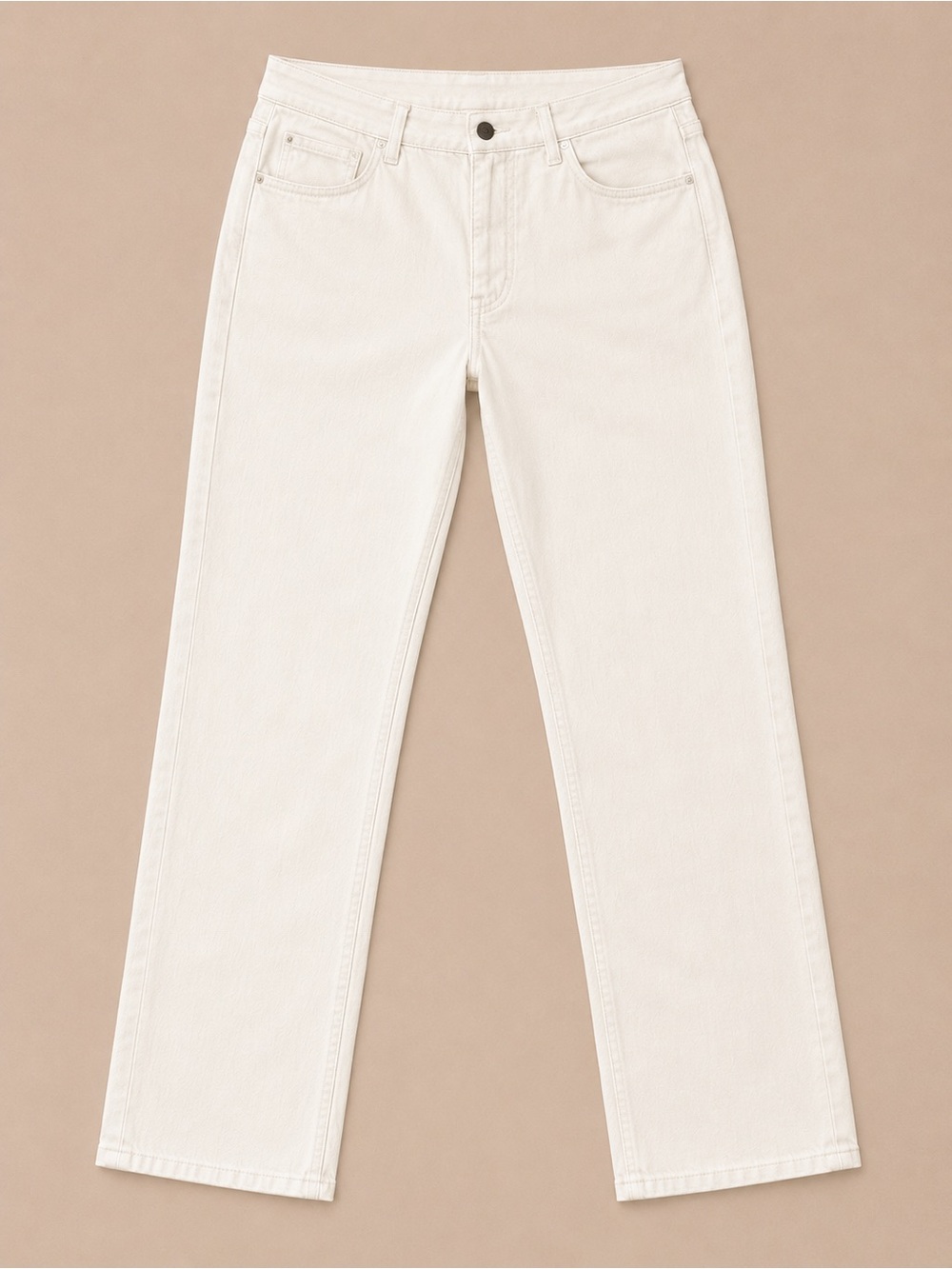 Soft Surroundings White Straight Leg Stretch Jeans Size 14
